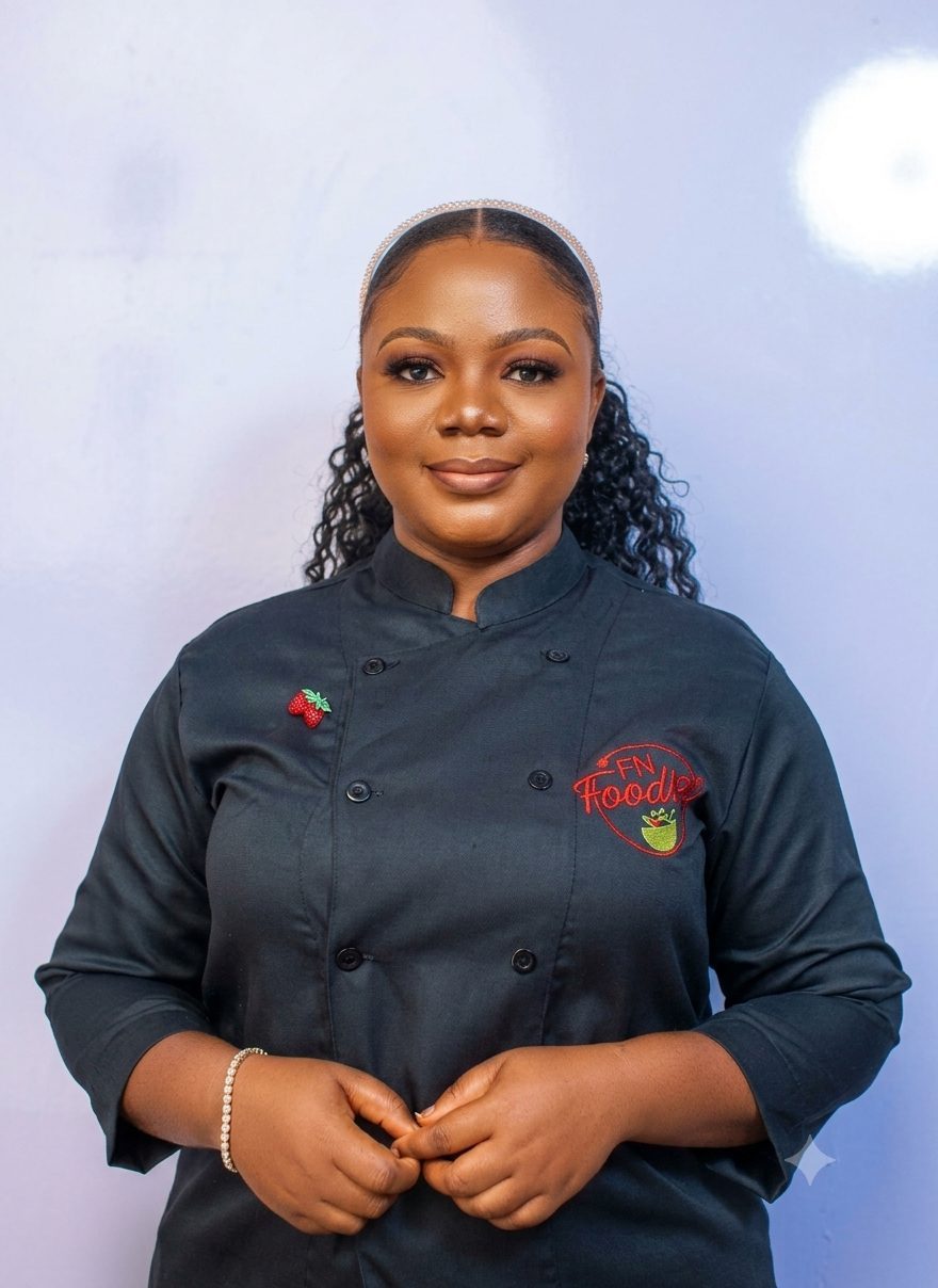 Chef mentoring students in the FnFoodies kitchen